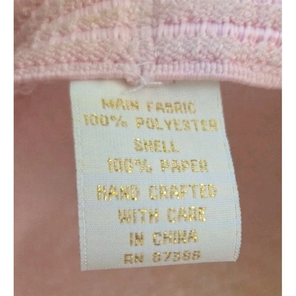 Fifth‎ Sunday Exclusive Hat Peach Beaded Polyester Paper Church Hat Style 87388